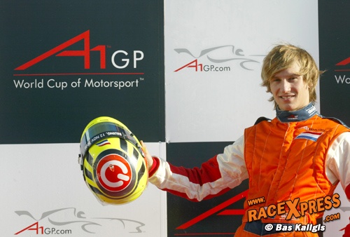 Renger van der Zande in A1 GP demo op Assen